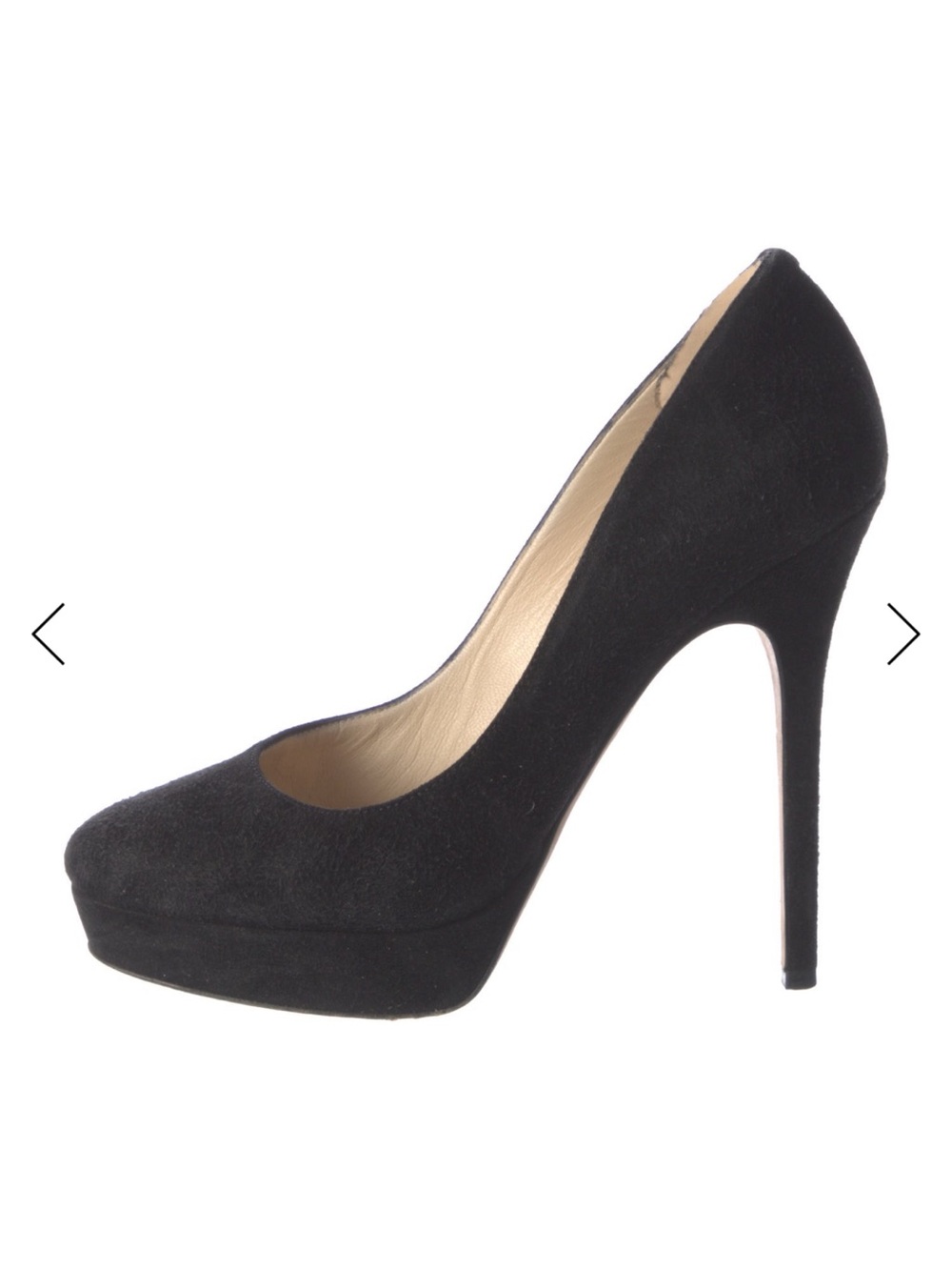 Jimmy Choo Black Suede Platform heel